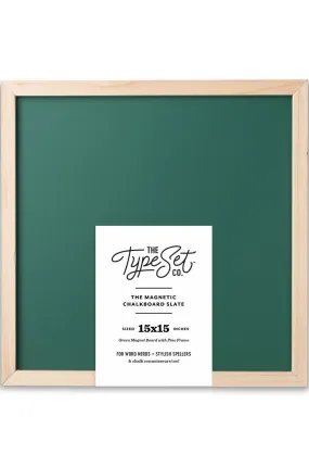 15x15 Magnetic Letter Board Slate in Green