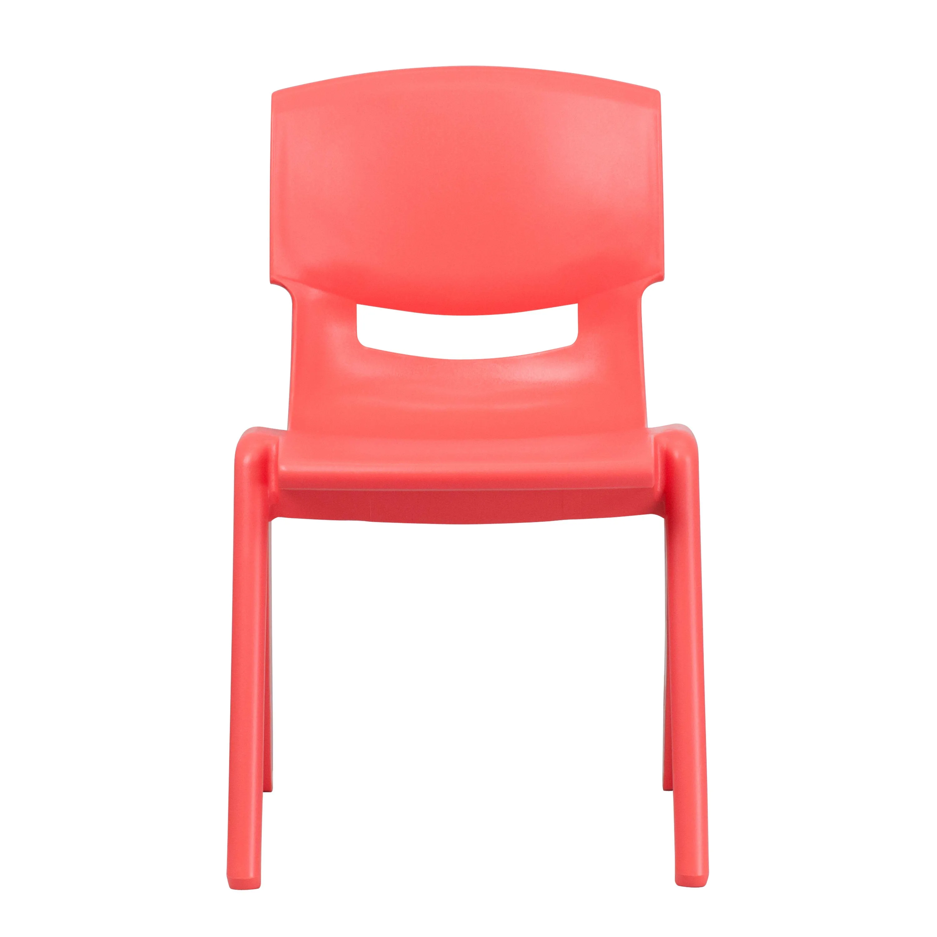 2 Pack Plastic Stackable School Chair with 15.5" Seat Height
