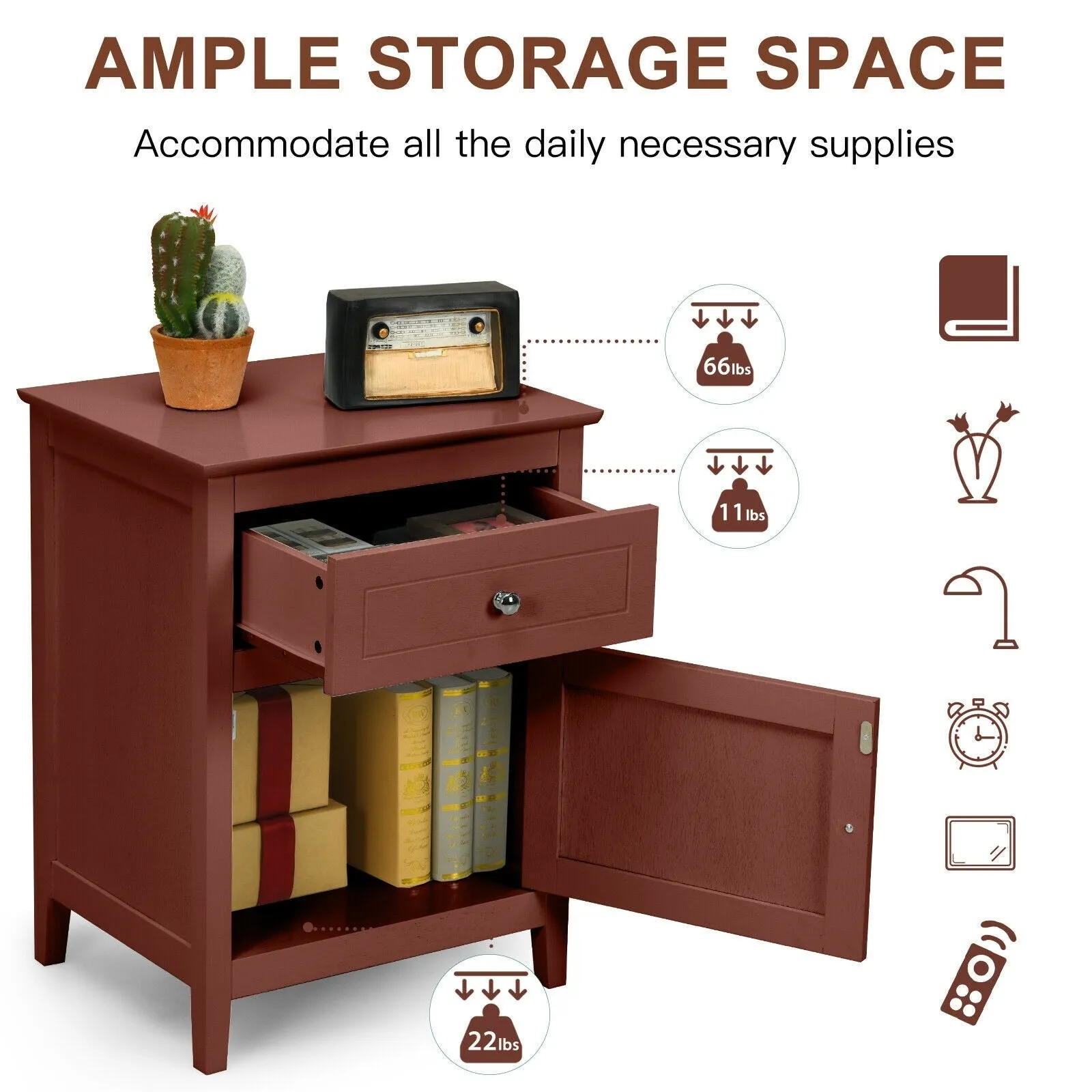 2-Tier Accent Table - Cherry