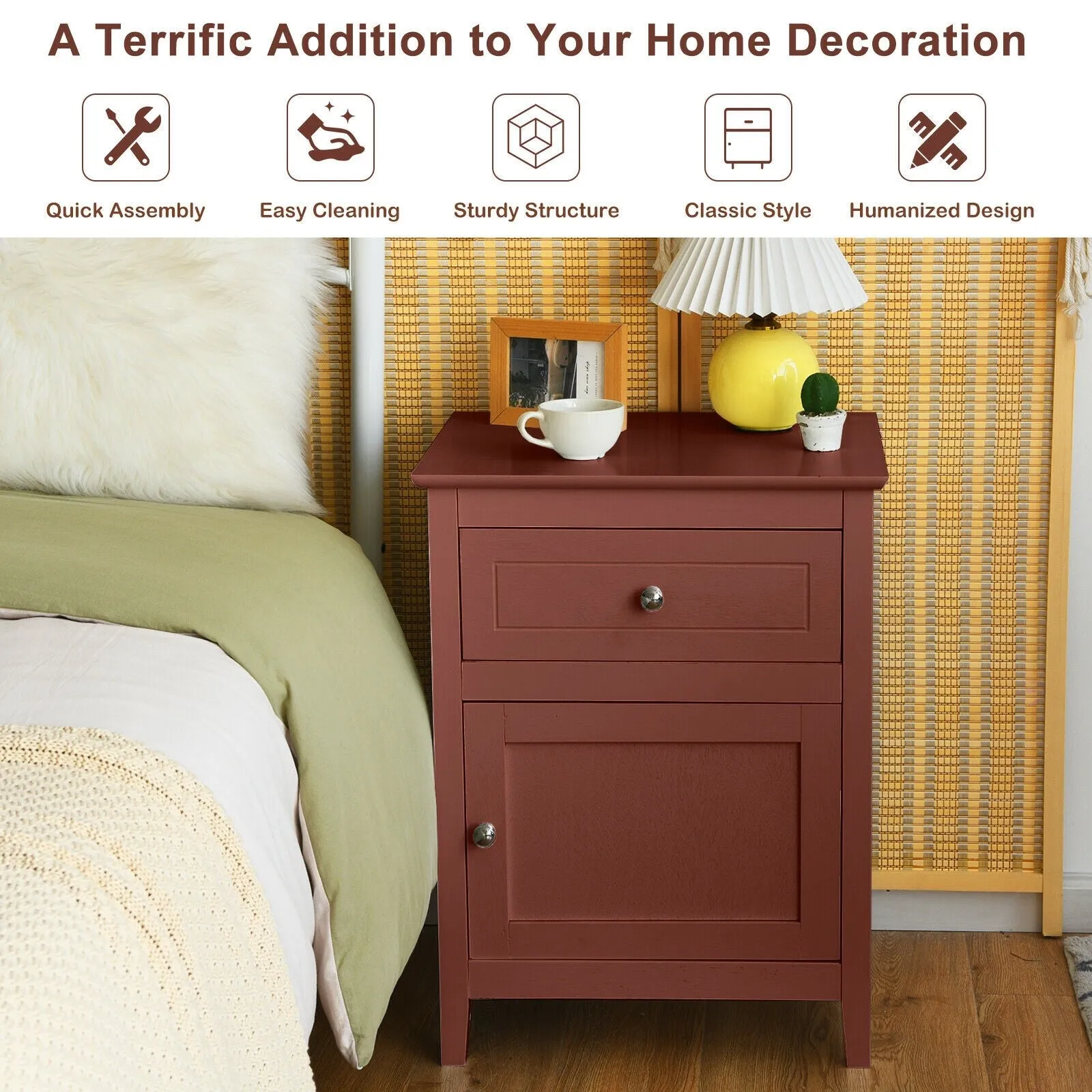 2-Tier Accent Table - Cherry