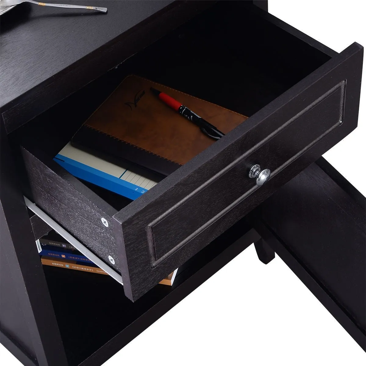 2-Tier Accent Table - Espresso