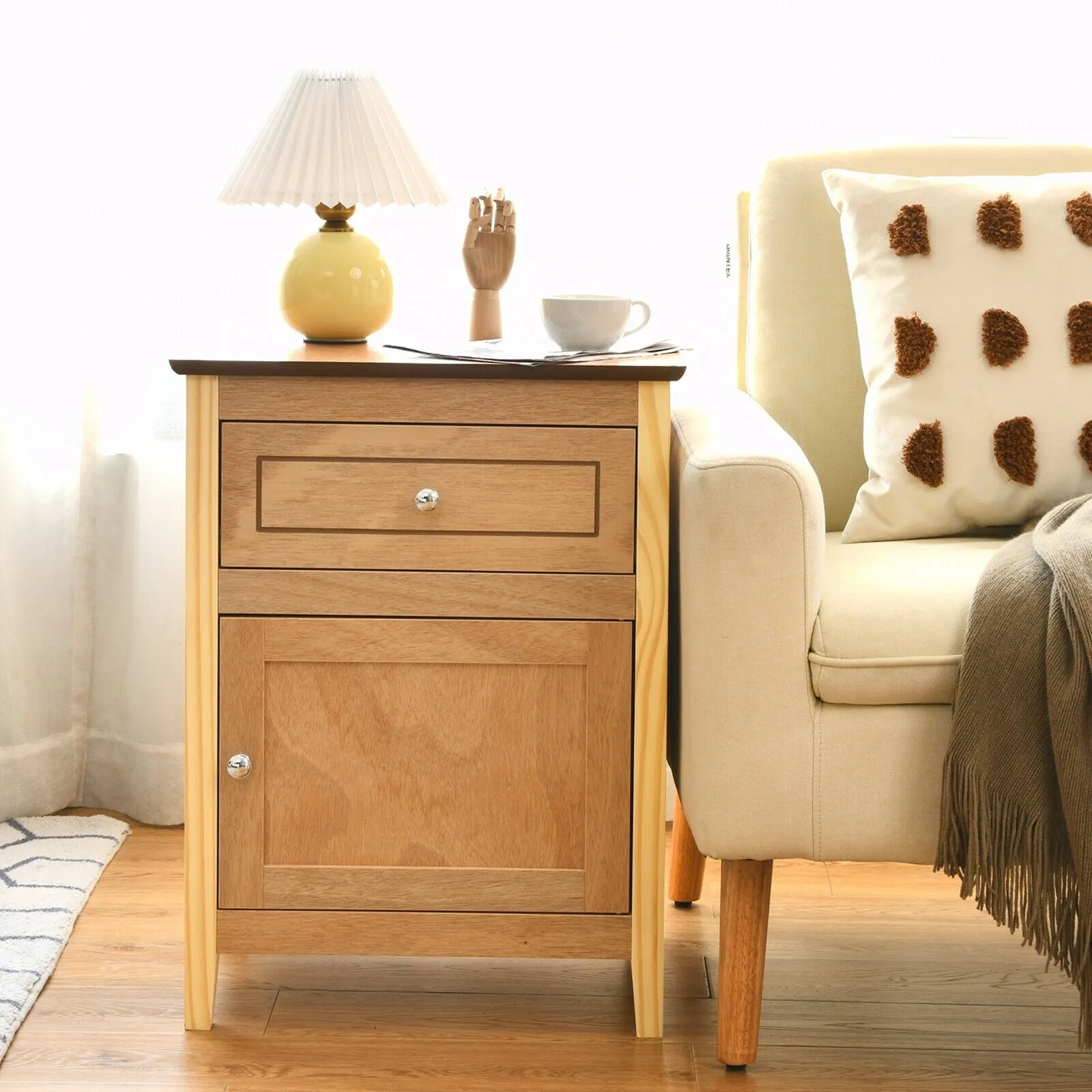 2-Tier Accent Table - Natural