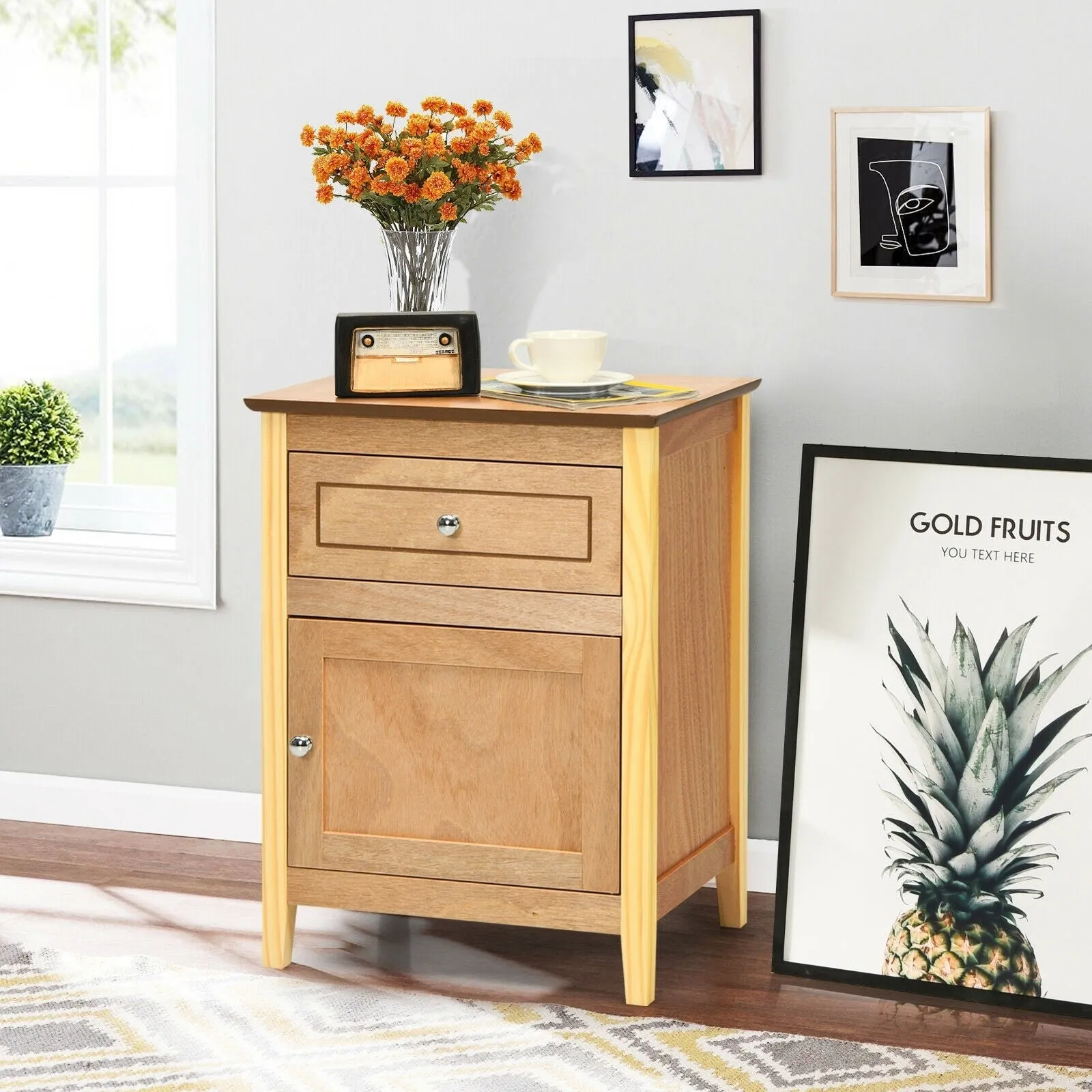 2-Tier Accent Table - Natural