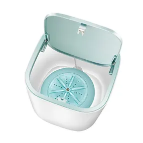 2020 New Upgraded Portable Washing Machine, Folding Fully automatic Laundry Machine, Turbine Washer, USB Cable, Low Noise, Mini Washing Machine for Camping, Dorms, Apartments,Business Trips (Bule)