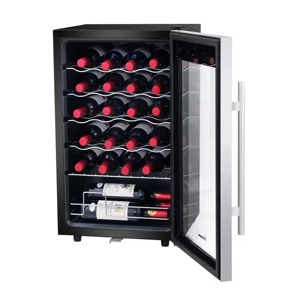 24 Bottle Single Zone Wine Cooler Small Wine Fridge