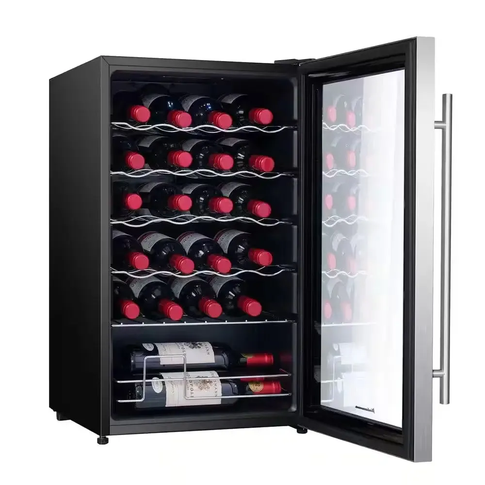 24 Bottle Single Zone Wine Cooler Small Wine Fridge