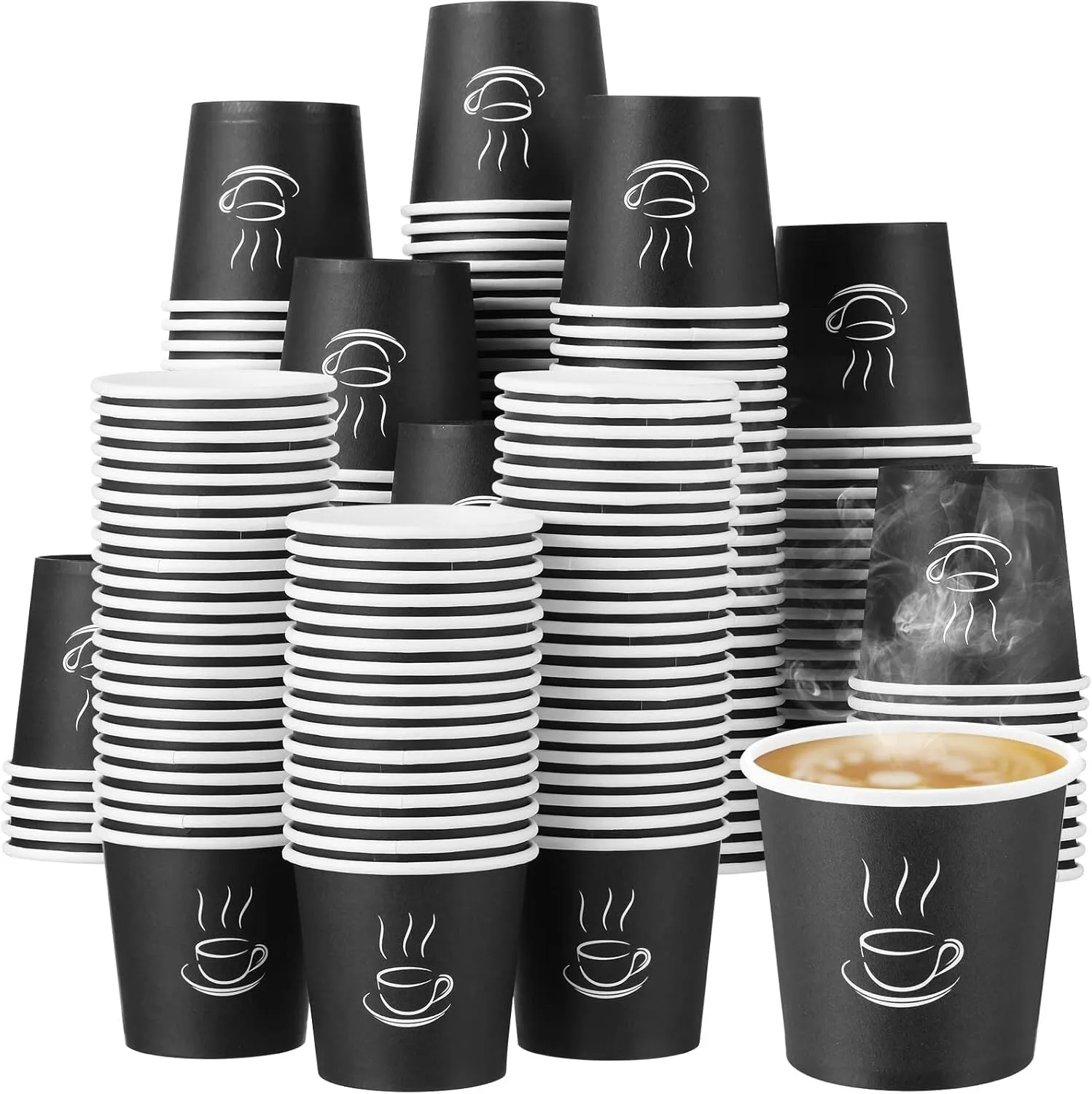 2400x 4oz Paper Disposable Coffee Cups for Takeaway (Bulk)