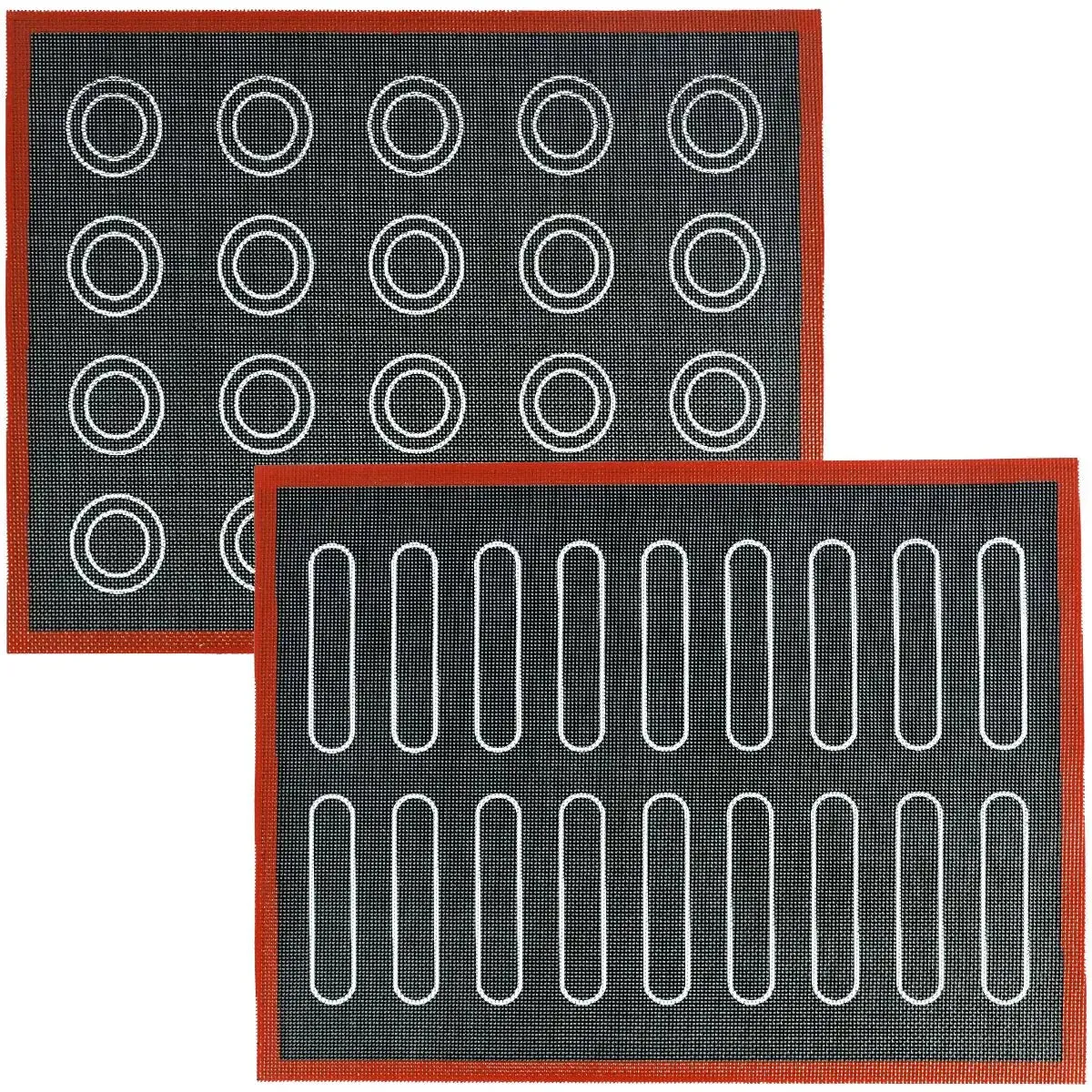 2pcs Silicone Baking Mats