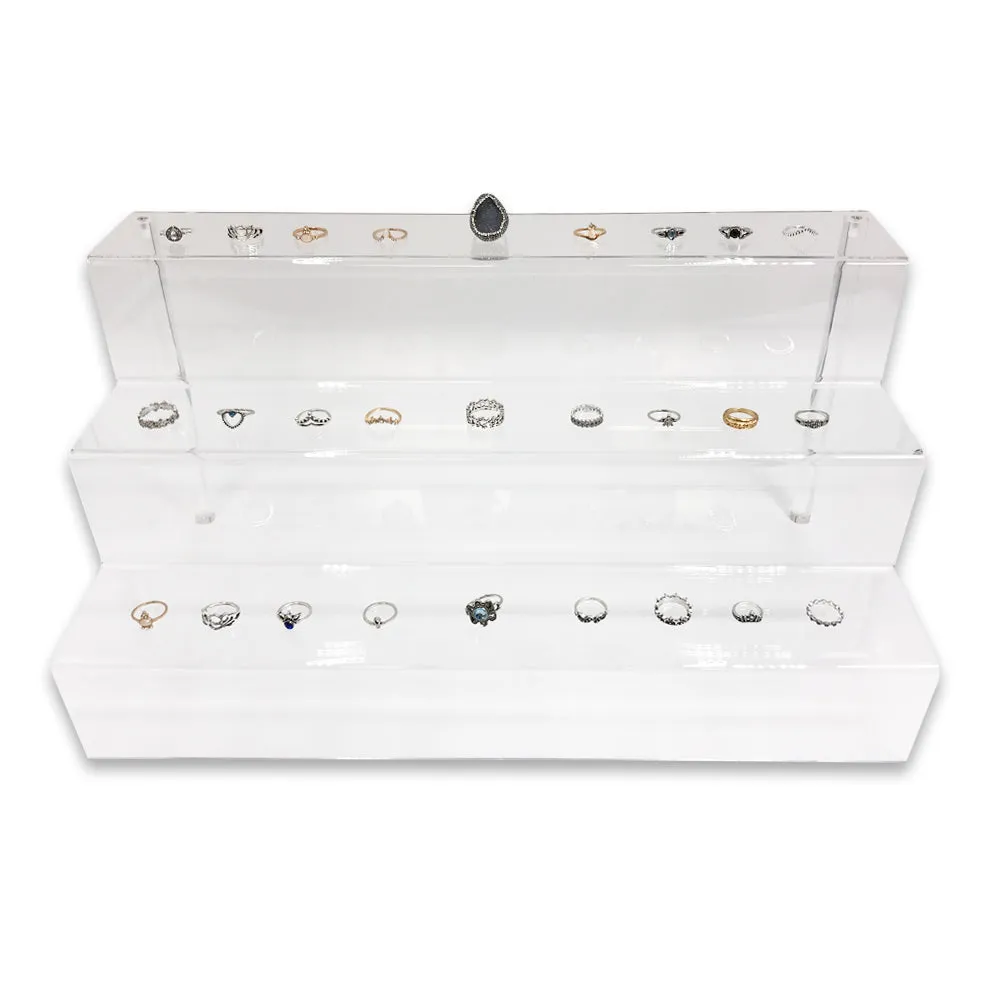 3 Tier 18" Wide Acrylic Riser