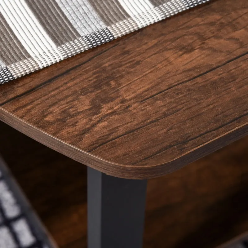 3 Tier Rectangular Coffee Table - Brown