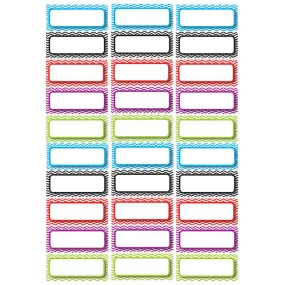 #3217 DIE CUT MAGNETS ASSORTED COLOR CHEVRON NAMEPLATES
