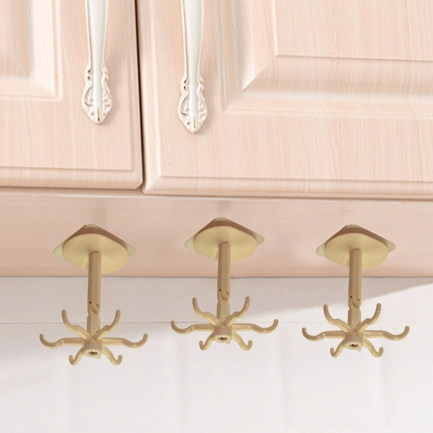 360° Rotating Folding Hook Self-Adhesive Waterproof Wall Mounted Hook