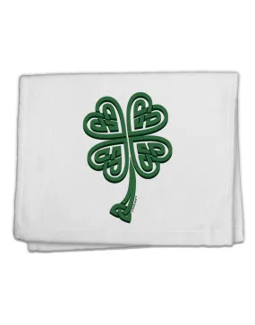 3D Style Celtic Knot 4 Leaf Clover 11&#x22;x18&#x22; Dish Fingertip Towel