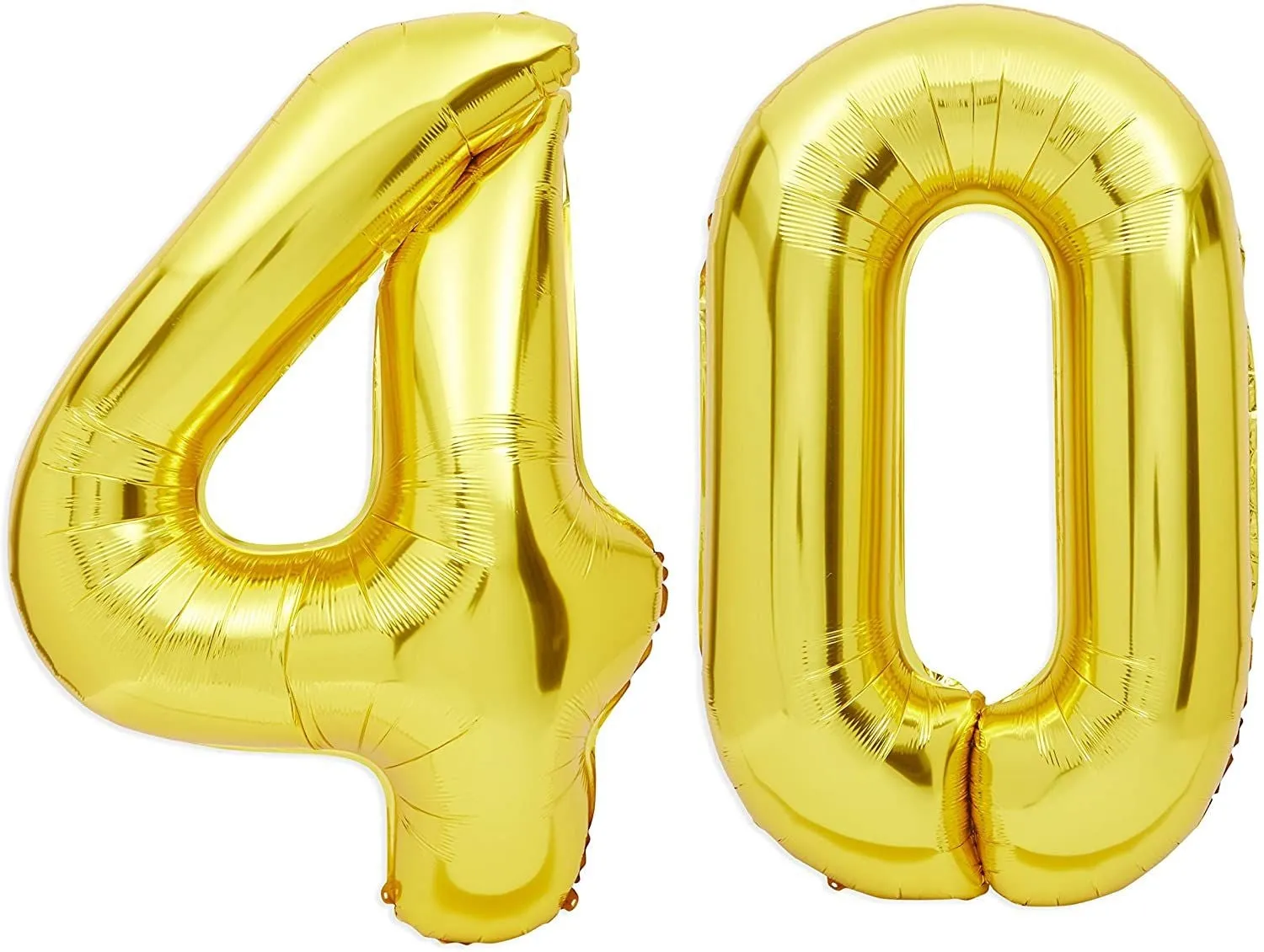 40th Birthday Decorations, Balloons, Cake Toppers and Party Banner (49 Pieces)