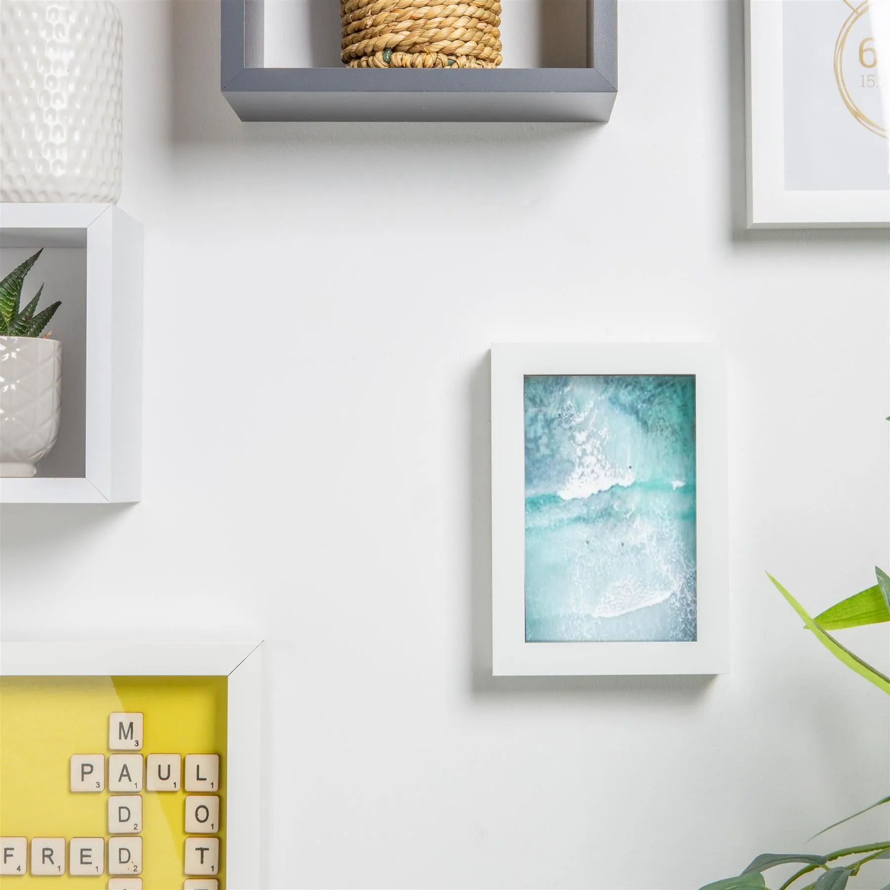 4" x 6" White 3D Box Photo Frame - By Nicola Spring