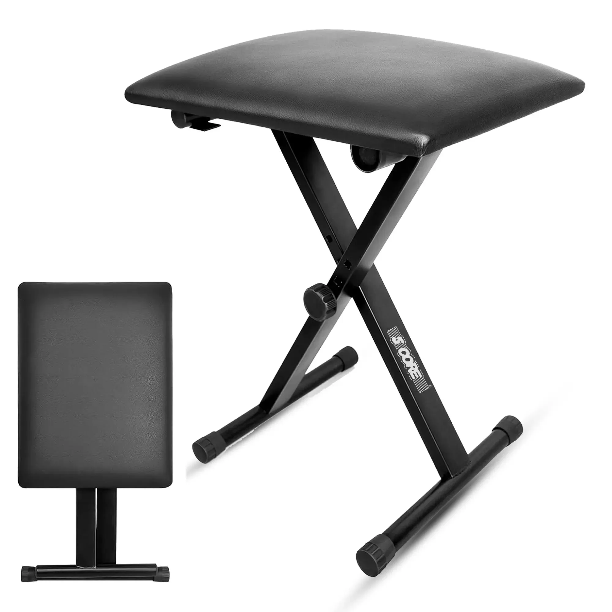 5 Core Keyboard Bench - Thick Padded 12 to 18.5 inch