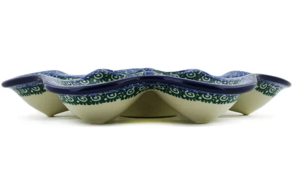8" Egg Plate - Spring Garden