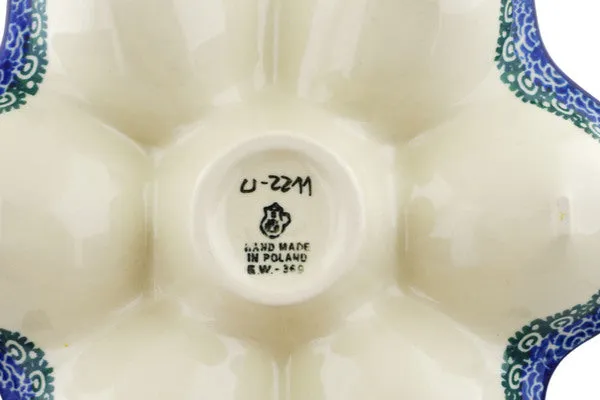 8" Egg Plate - Spring Garden