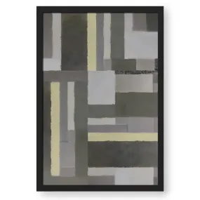 Abstract Art Of Lines In Gray Shades