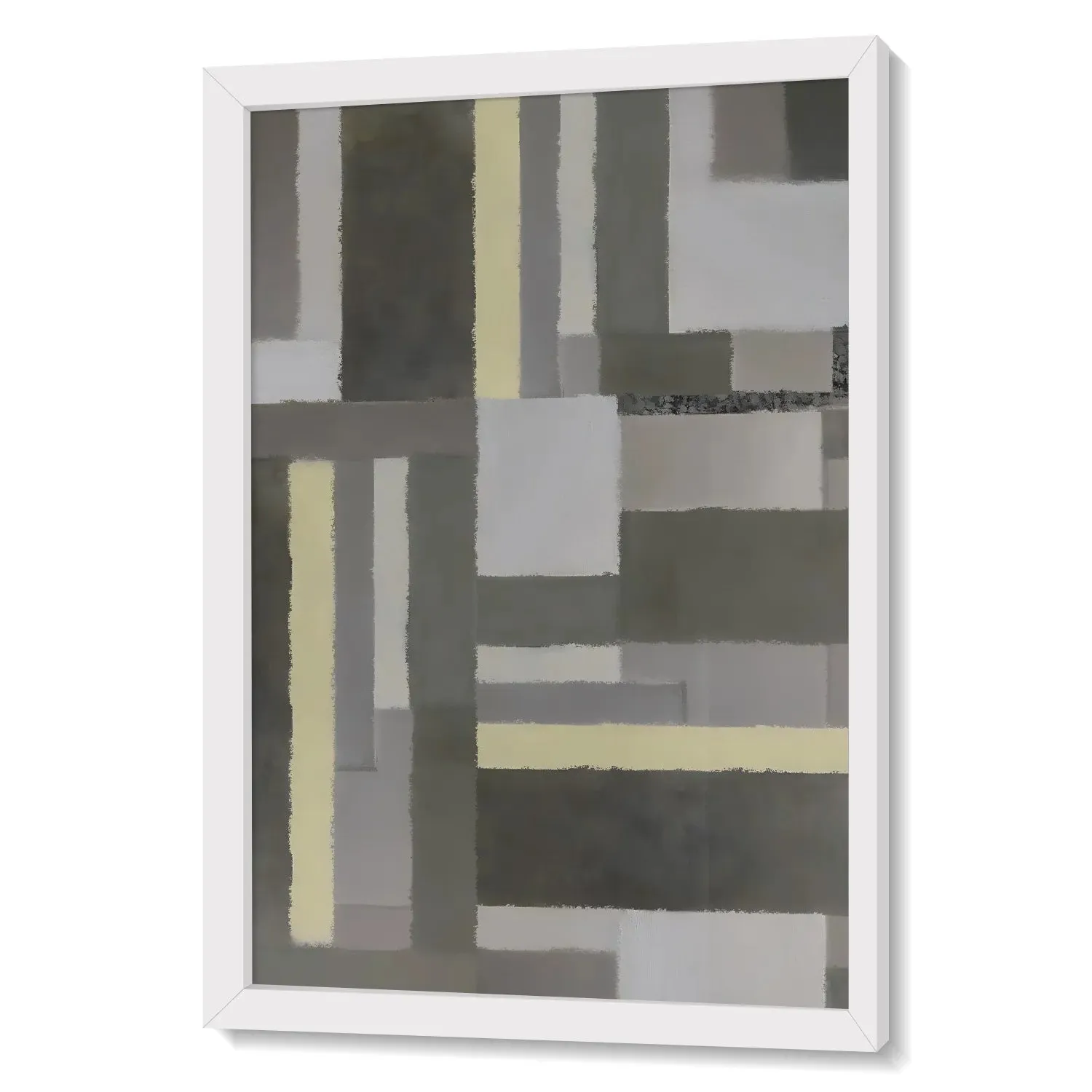 Abstract Art Of Lines In Gray Shades