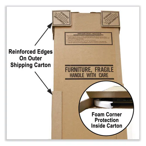 Adjustable Folding Table, Rectangular, 48" X 24" X 22" To 32", Mocha Granite Top, Brown Legs, /pallet