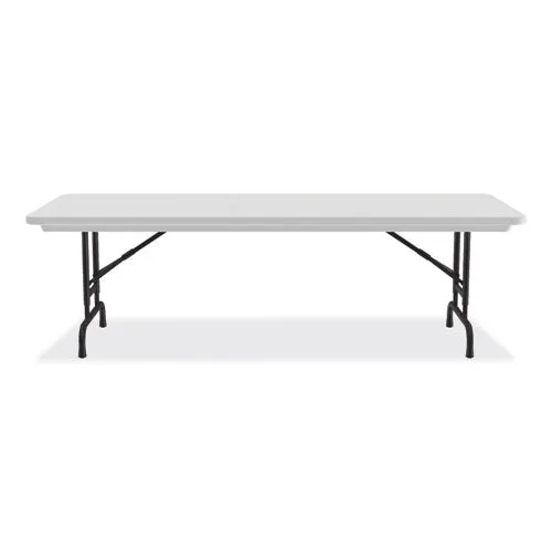 Adjustable Folding Tables, Rectangular, 60" X 30" X 22" To 32", Gray Granite Top, Black Legs, 4/pallet