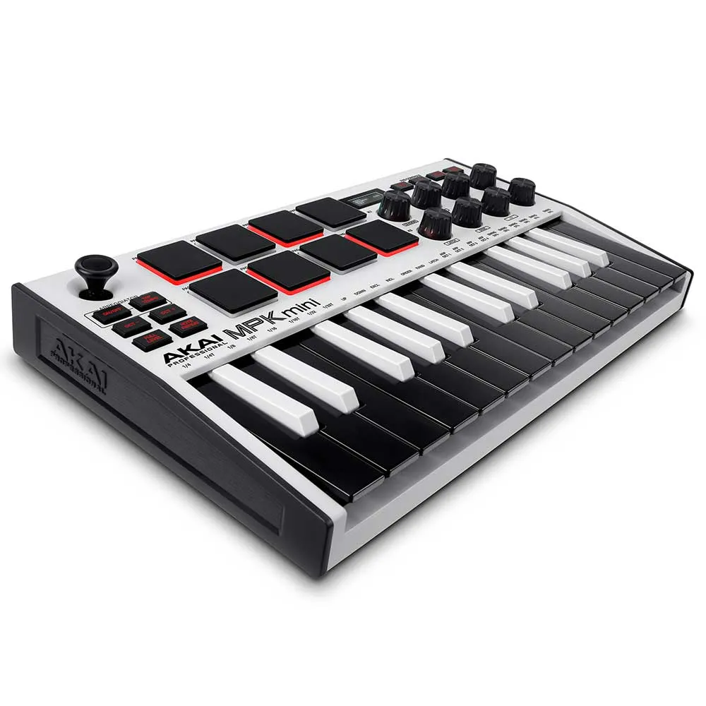 Akai MPK Mini MK3 White MIDI Keyboard & MPC Pad Controller 25 Key