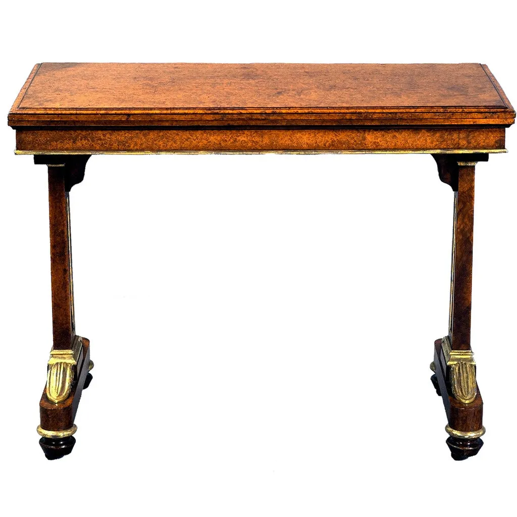 Amboyna Card Table