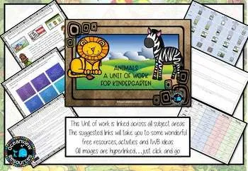 Animals and their habitats Unit for kindergarten
