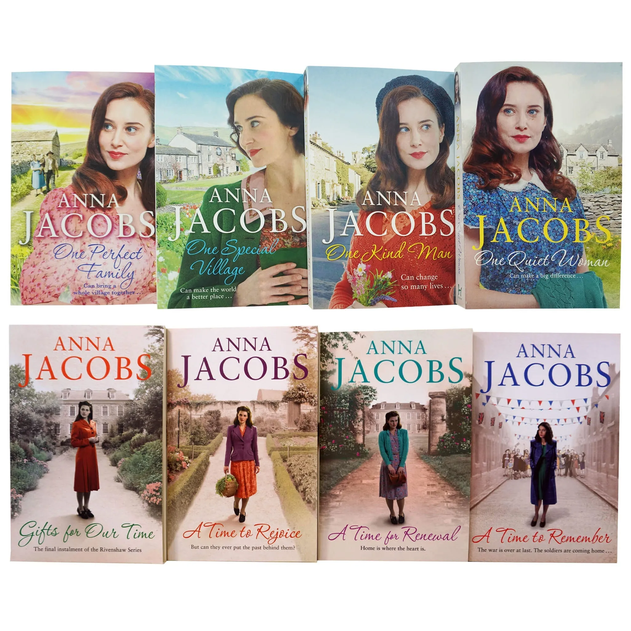 Anna Jacobs Ellindale and Rivenshaw Series 8 Books Collection Set - Fiction - Paperback