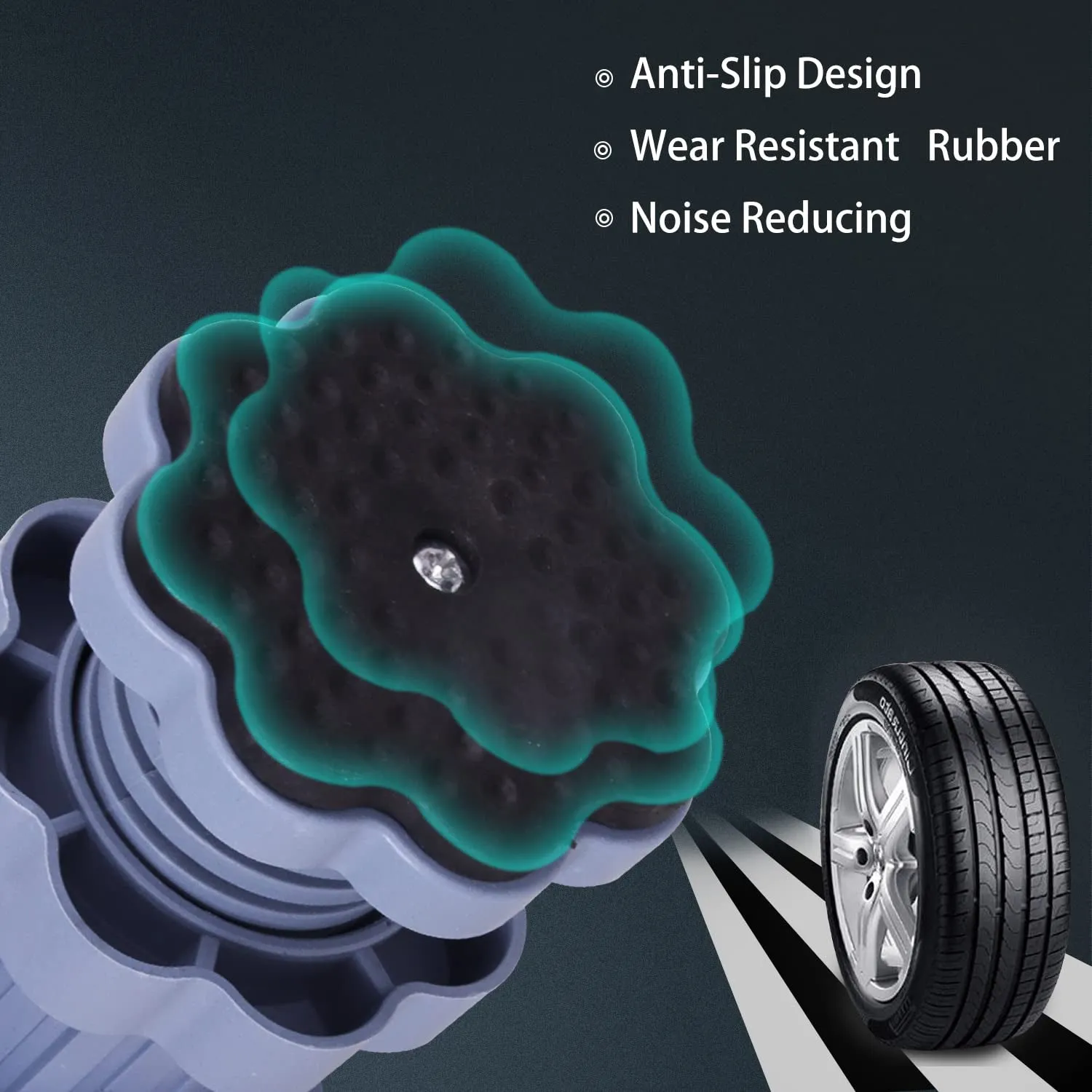 Anti-Vibration Washer Support Pads, Anti-Skid (4 Pcs)