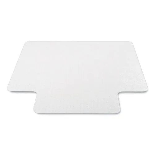 Antimicrobial Chair Mat, Medium Pile Carpet, 53 X 45, Lipped, Clear