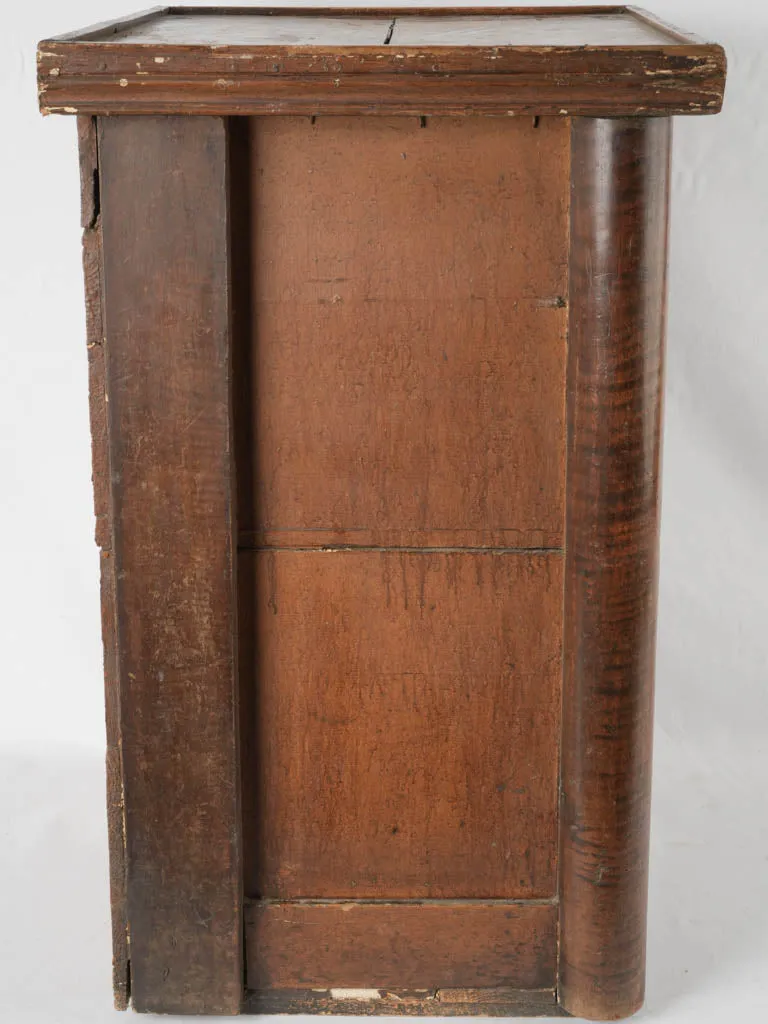 Antique French church pedestal cabinet 31"