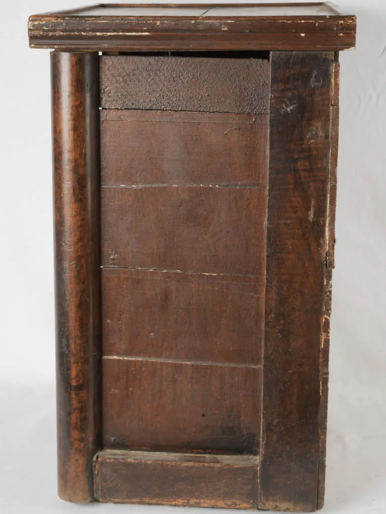 Antique French church pedestal cabinet 31"