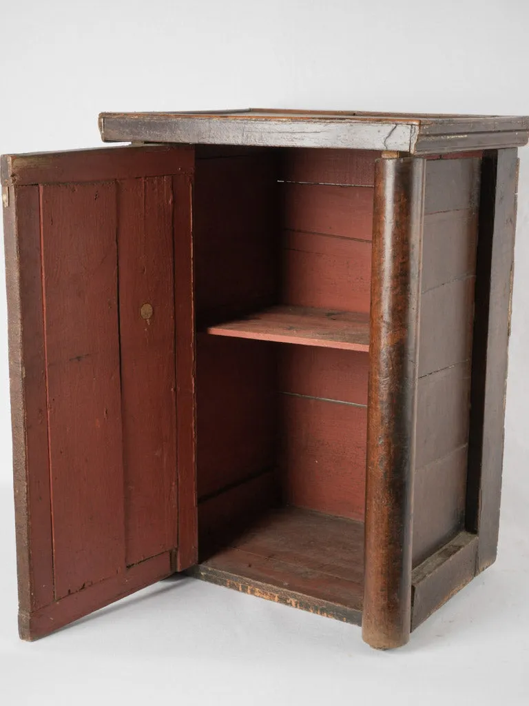 Antique French church pedestal cabinet 31"
