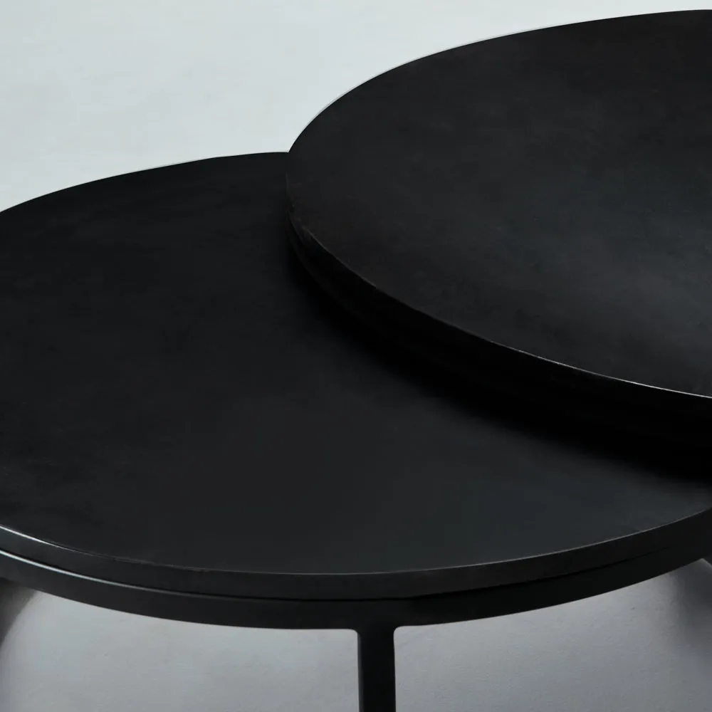 ARMADA - Black Acacia Coffee Table (Set of 2)