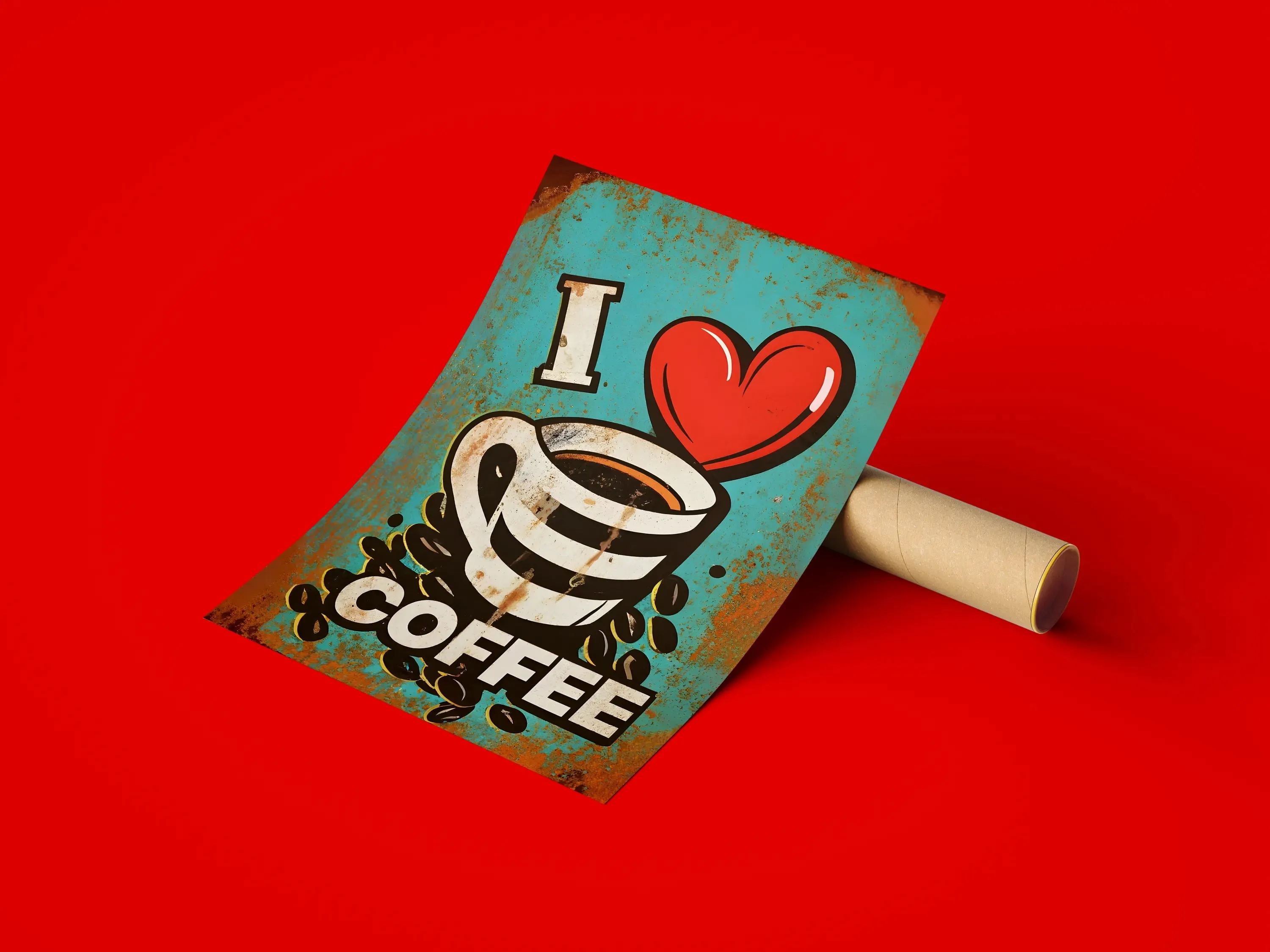 Artwork Of Coffee With Quote