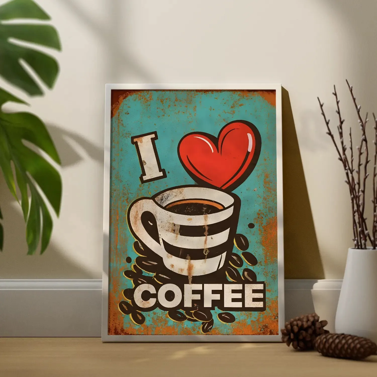 Artwork Of Coffee With Quote