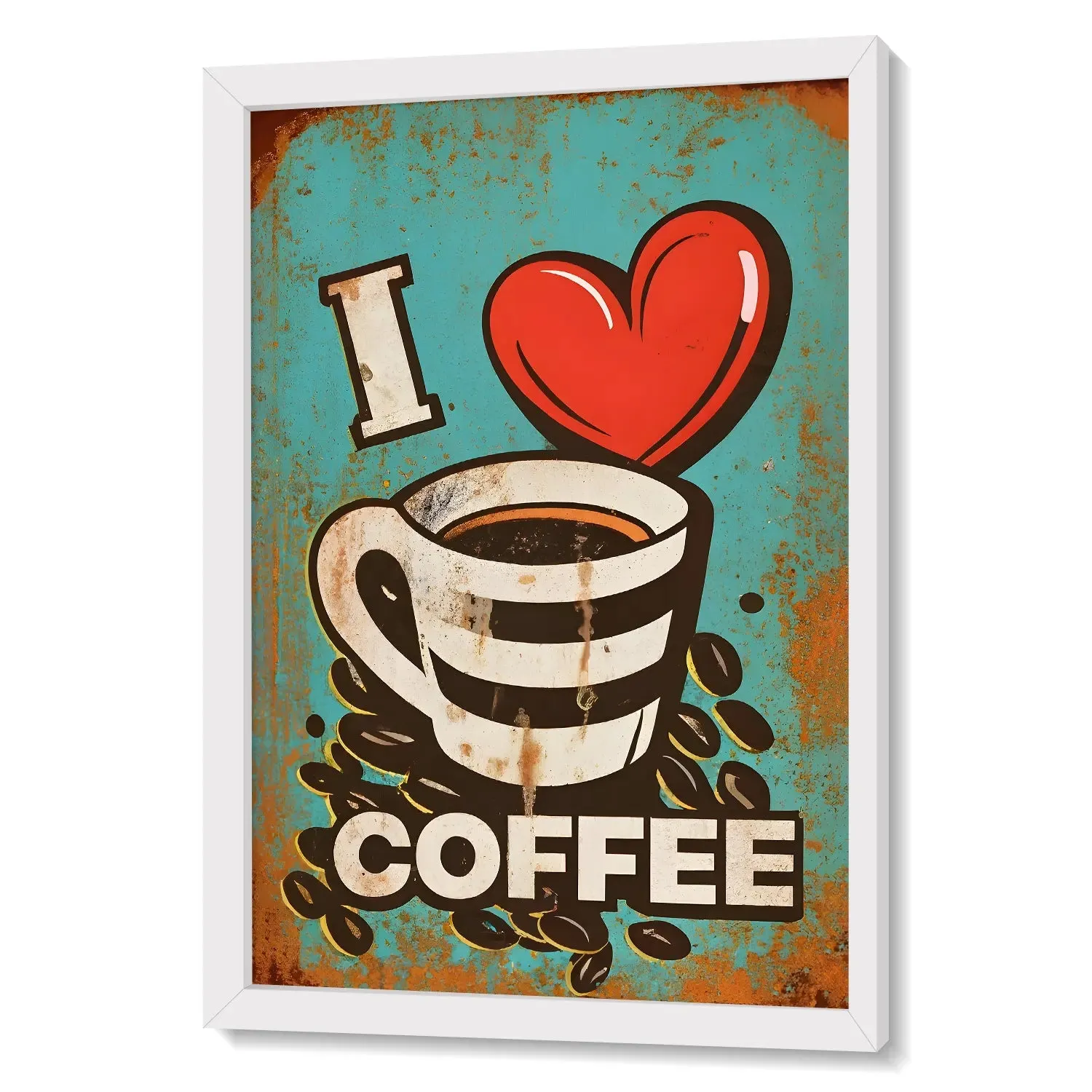 Artwork Of Coffee With Quote