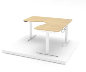 Austin Platinum -  L Shape Standing Desk
