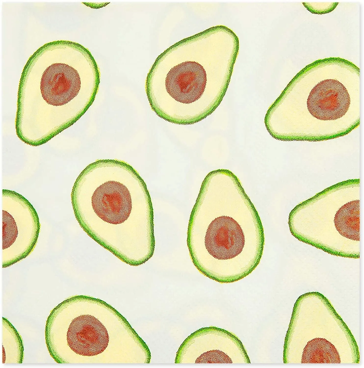 Avocado Napkins for Fiesta Birthday Party (5 In, 100 Pack)