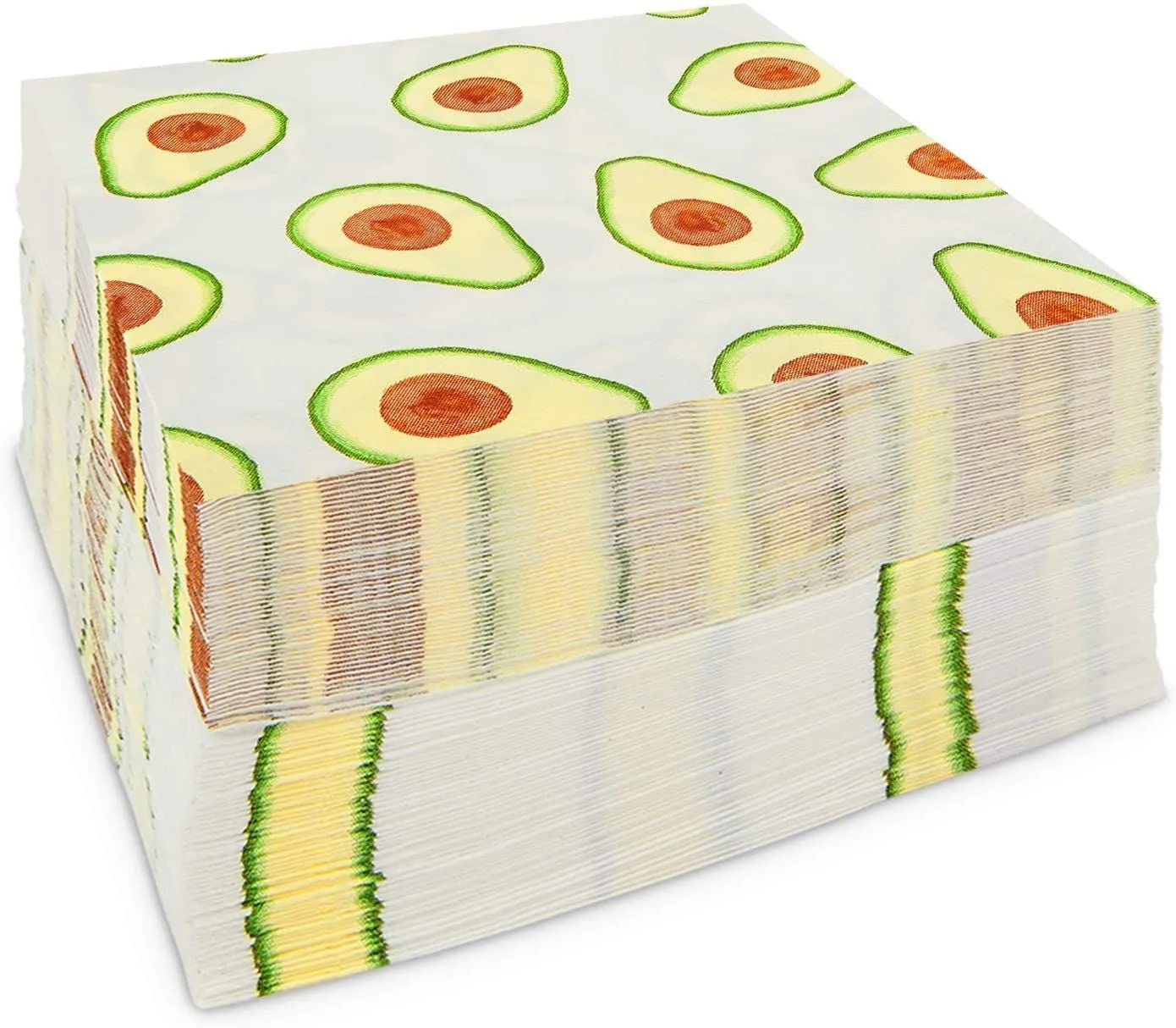 Avocado Napkins for Fiesta Birthday Party (5 In, 100 Pack)