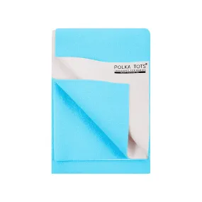Baby Dry Sheet / Bed Protector Large Blue (Size 100 x 140 CM)