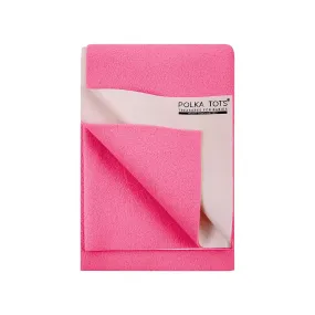 Baby Dry Sheet / Bed Protector Small Pink (Size 50 x 70 CM)