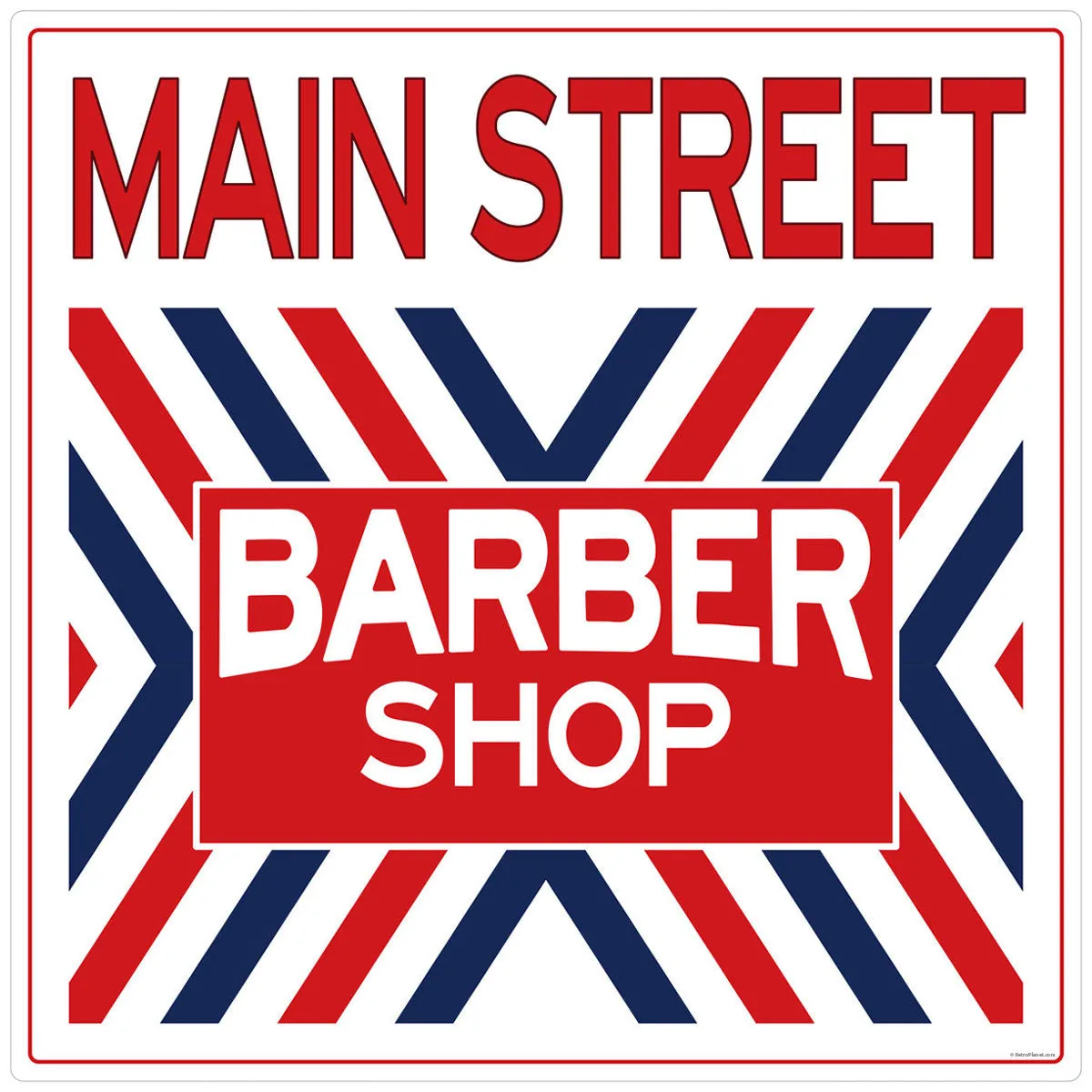 Barber Shop X Stripes Customizable Wall Decal