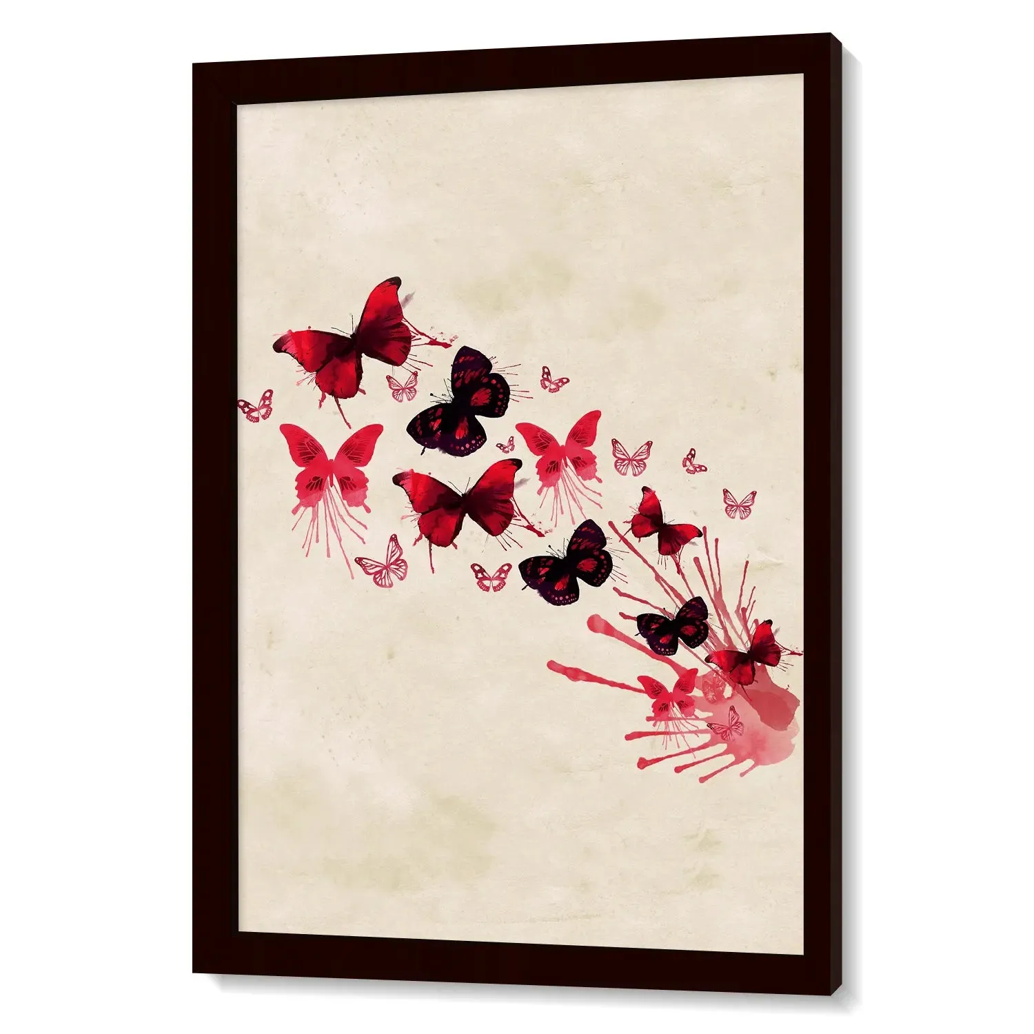 Beautiful Colourful Butterfly Artwork Framed