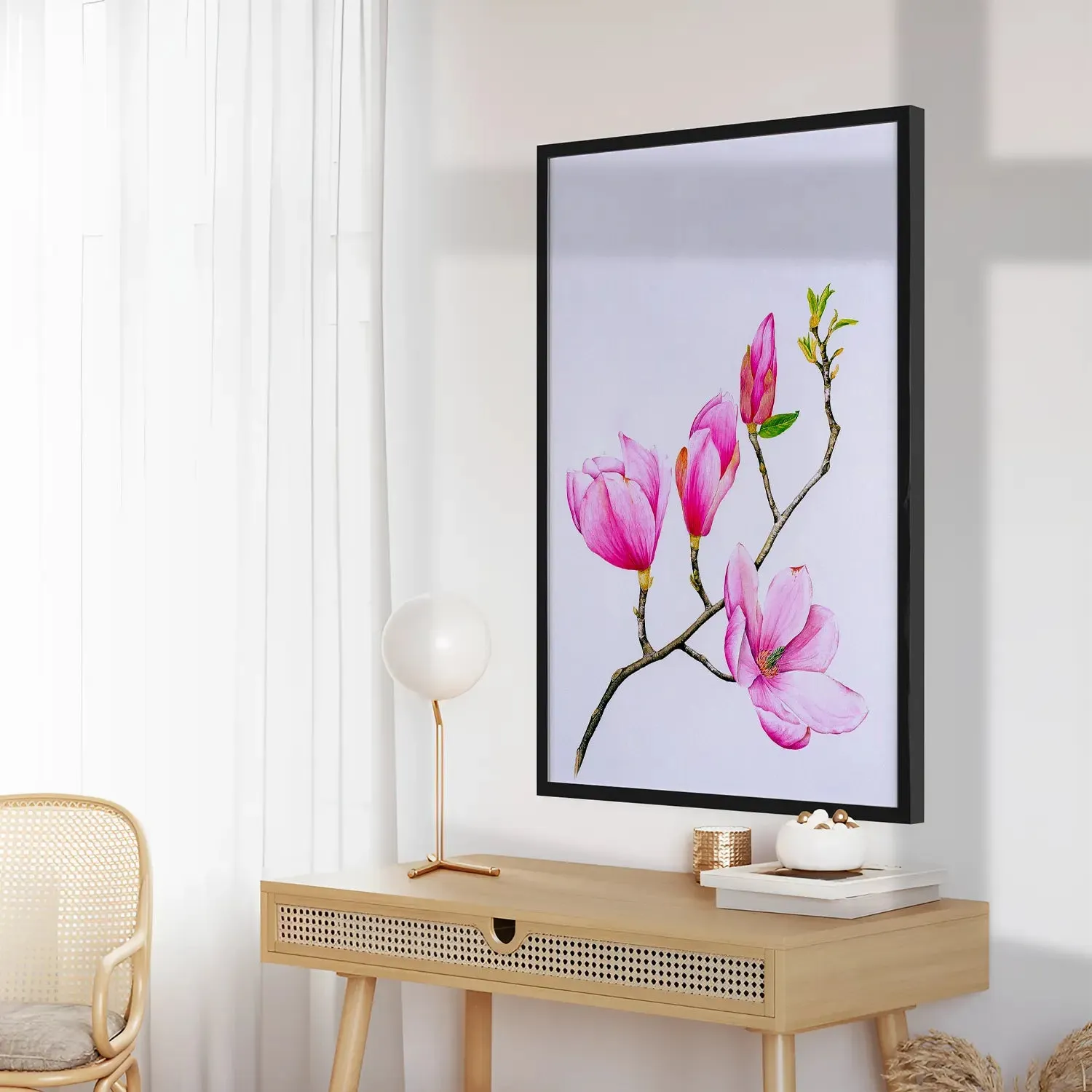 Beautiful Lilly Flowers Artwork Painting