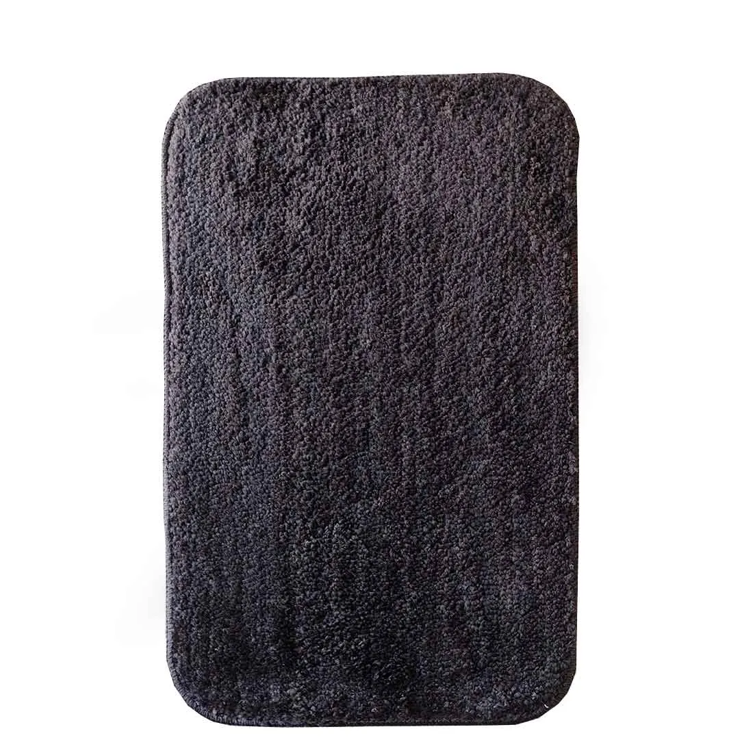 Black White Stripe Anti-Slip Bath Mats - Set Of 2 (60*40cm)