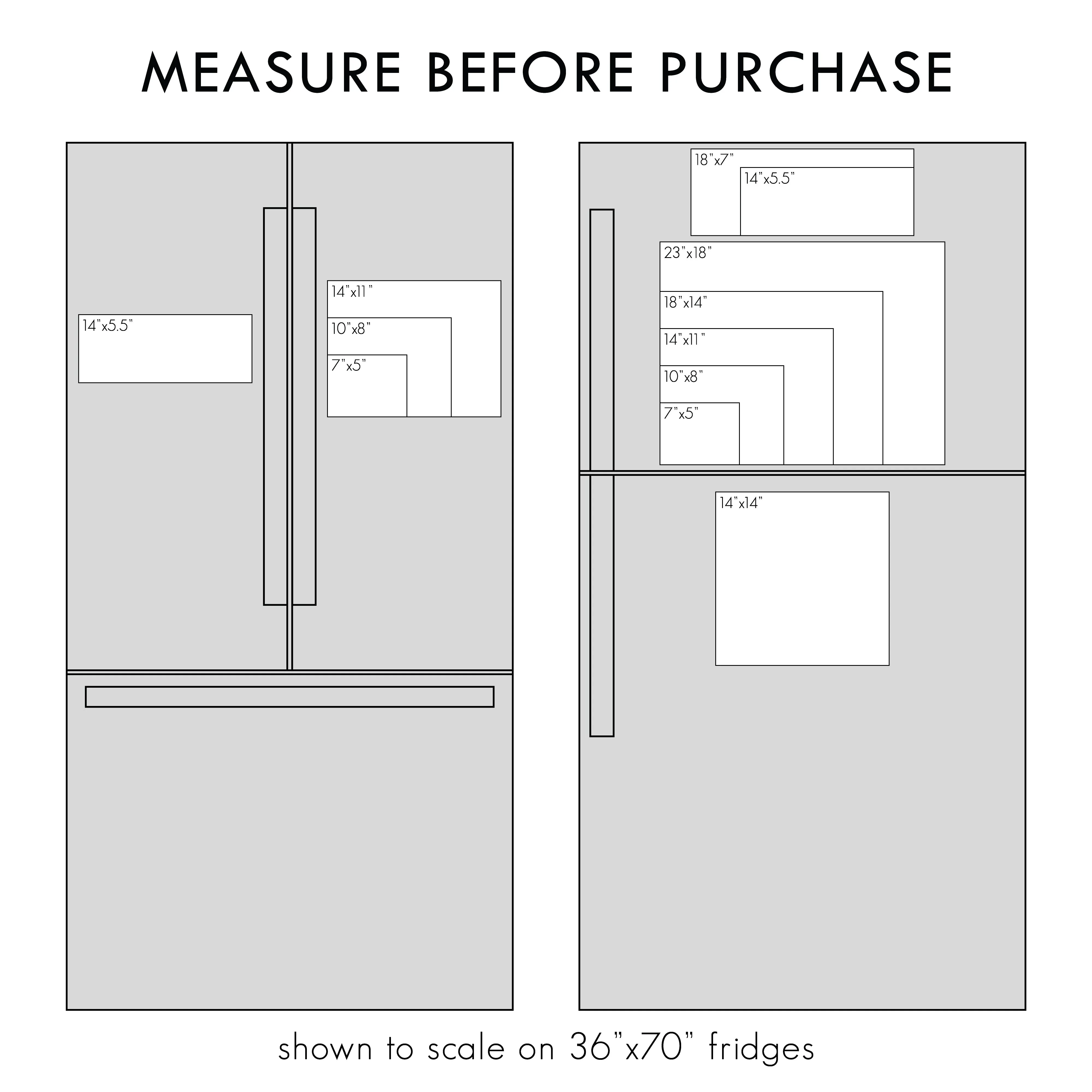 Blank Fridge Board | Acrylic Dry-Erase Board