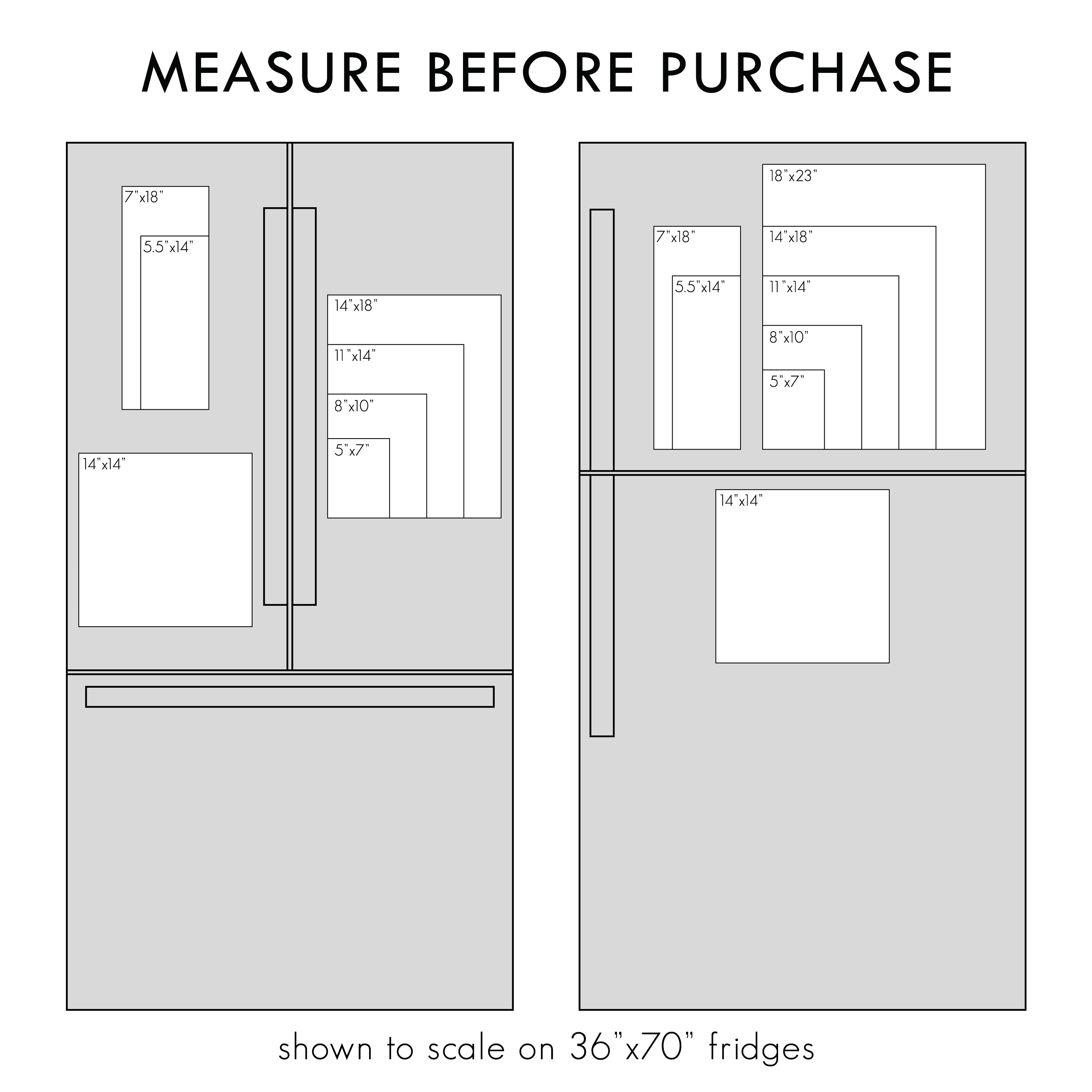 Blank Fridge Board | Acrylic Dry-Erase Board